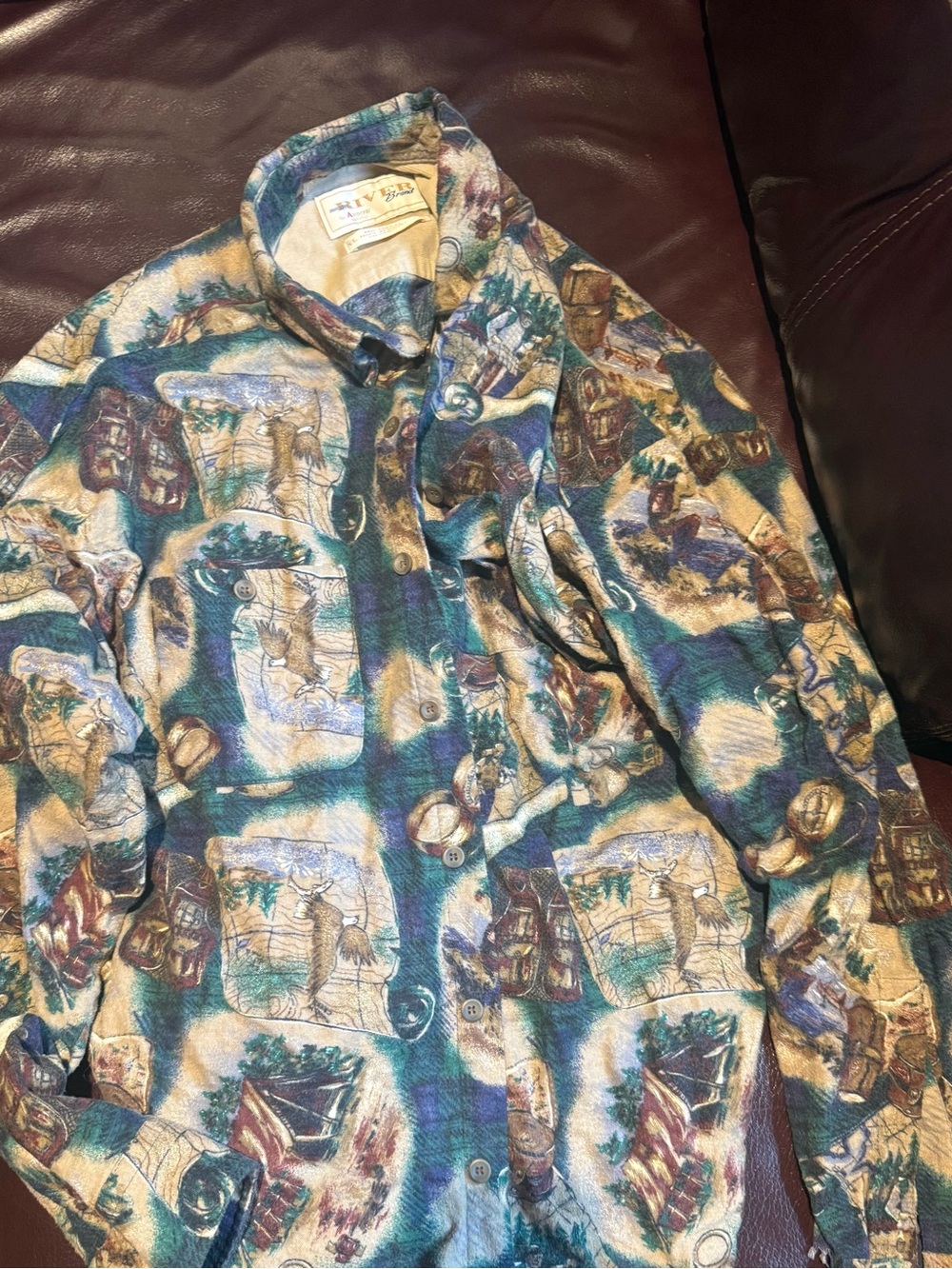 Vintage men’s camping flannel